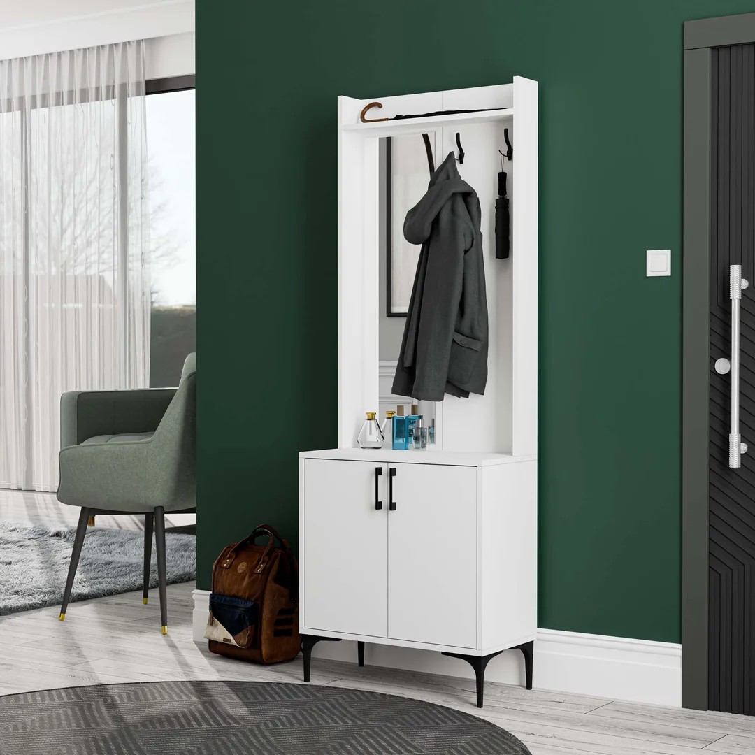 Έπιπλο Εισόδου Royal 5020,με Αριστερό Καθρέφτη 70x35x196 εκ.,All4home